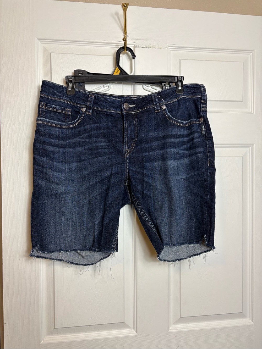 Silver Jeans Dark Blue Cutoff Denim Shorts